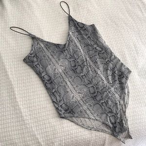 Snake Print Bodysuit